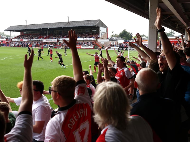 Average away attendance: 293