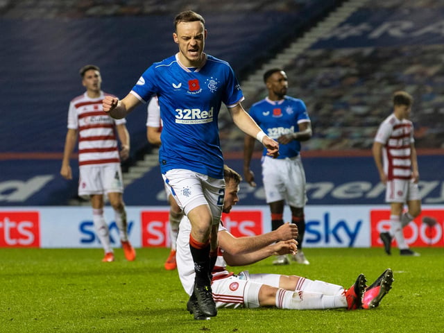 Rangers fell just one goal short of equalling Celtic's record as Sunday's result goes down as the second largest win in the top flight since 1998. Doubles for Roofe, Aribo and Tavernier complemented strikes by Barker and Arfield