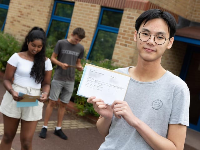 Nathan Chan, 18, of Oaklands Catholic School, will be studying nutrition at Surrey University. Picture: Duncan Shepherd