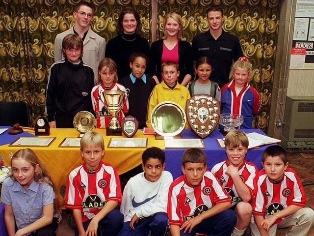 Sheffield Federation for School Sports, Handsworth Grange School, Handsworth. The winners line up for their picture, October 15, 1999
