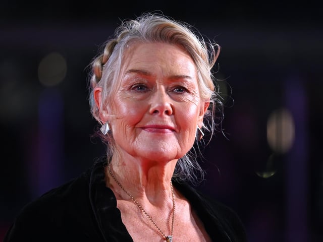 Sarah Collier, who plays Murdina Bug, attends the Outlander Season 6 premiere at The Royal Festival Hall in London.