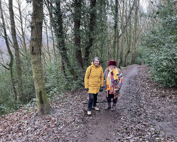 The group now wants to engage positively with anyone owning either or both parts of the woodland as “there has been very little management of the woodland” for years and years. (L-R: Penny Dembo, Pauline Zel)