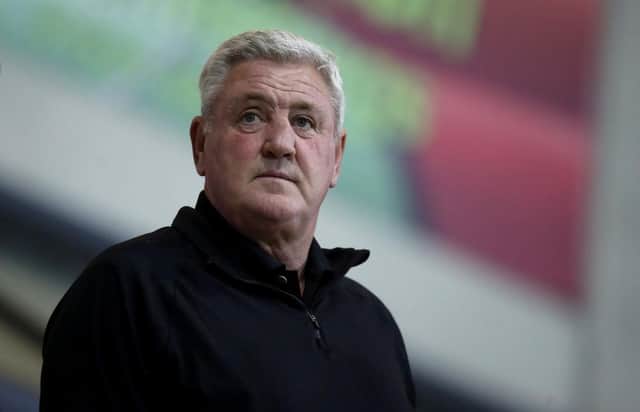Steve Bruce is under pressure from supporters at Newcastle United. (Photo by Martin Rickett/Getty Images)
