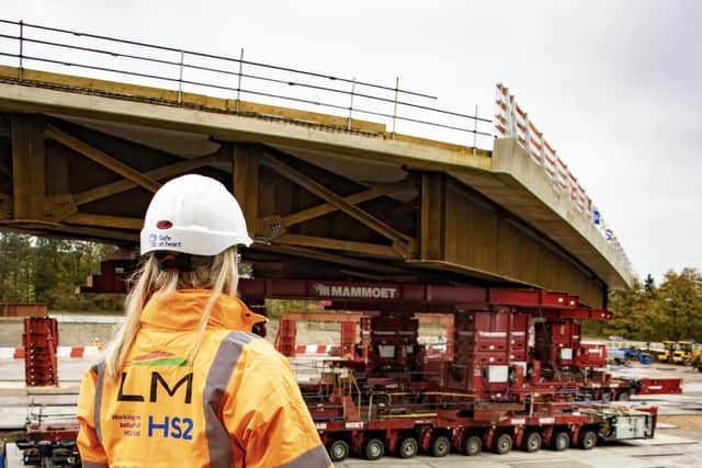 A446 bridge installation, Birmingham. HS2 is under construction between London and Birmingham but could Yorkshire miss out?