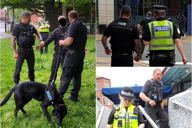 Arrests have been made and drugs seized in a crackdown on drug dealing and using in the West Street and Devonshire Green areas of Sheffield city centre