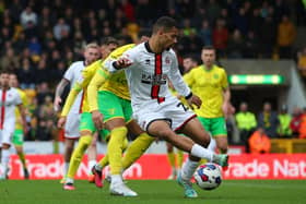 lliman Ndiaye of Sheffield United in action against Norwich City: Simon Bellis / Sportimage