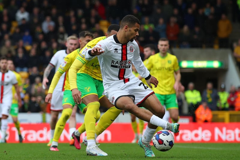 lliman Ndiaye of Sheffield United in action against Norwich City: Simon Bellis / Sportimage