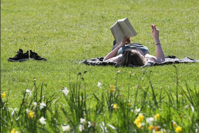 A warning has been issued about sunbathing breaching social distancing rules (PA/ Jonathan Brady)