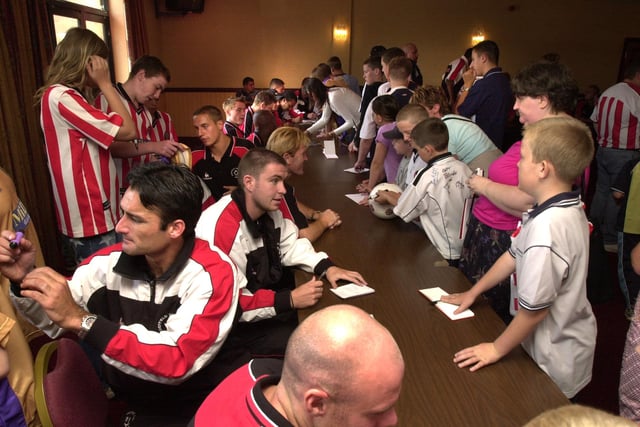 Players met the fans and signed autographs on a United open day