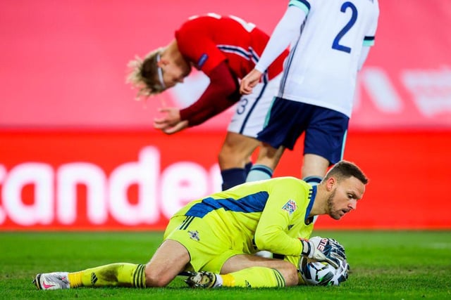 Pools were in talks with the Northern Ireland goalkeeper over a return to the Suit Direct Stadium before League One side Morecambe swooped in to take the 33-year-old on-loan where he has made 10 appearances in all competitions. (Photo by Orn E. BORGEN / NTB / AFP) (Photo by ORN E. BORGEN/NTB/AFP via Getty Images)