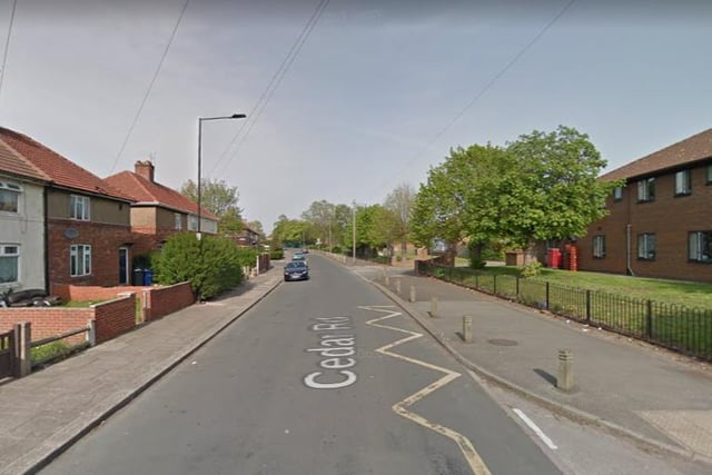 The figure drops below double figures for the first time with 8 reports of burglary near Cedar Road, Balby.