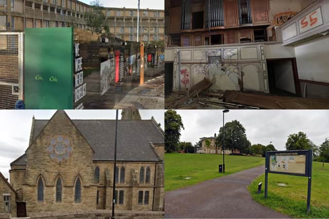 These are the 23 Sheffield landmarks, buildings and converstion areas which are on the Heritage at Risk Register 2021 from Historic England. Picture: Google Maps/Be Funky.