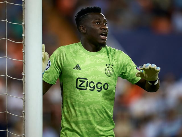 Ajax goalkeeper Andre Onana is believed to be on Chelsea's three-man goalkeeper shortlist to replace Kepa Arrizabalaga, and could prove a far cheaper alternative to Atletico Madrid's Jan Oblak. (Independent)