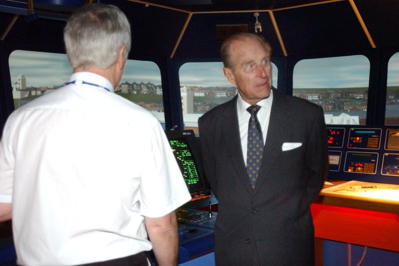 The Duke was keen to find out more on his visit to the college in 2005.