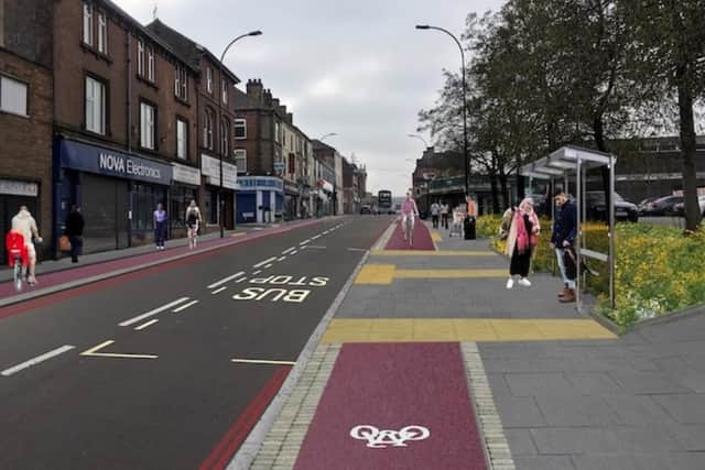 New bus stops would be installed.