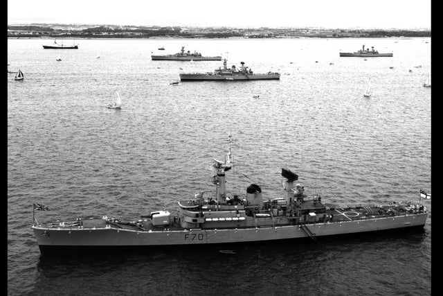 HMS Apollo about 1977 during the Fleet Review.
