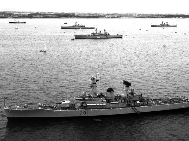HMS Apollo about 1977 during the Fleet Review.