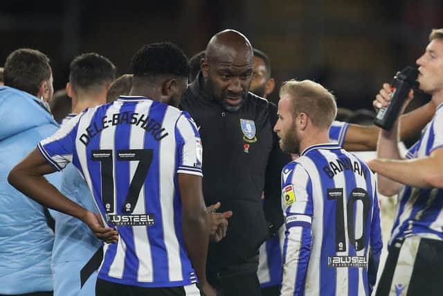 Darren Moore knows what he expects of Fisayo Dele-Bashiru at Sheffield Wednesday. (Paul Terry / Sportimage)