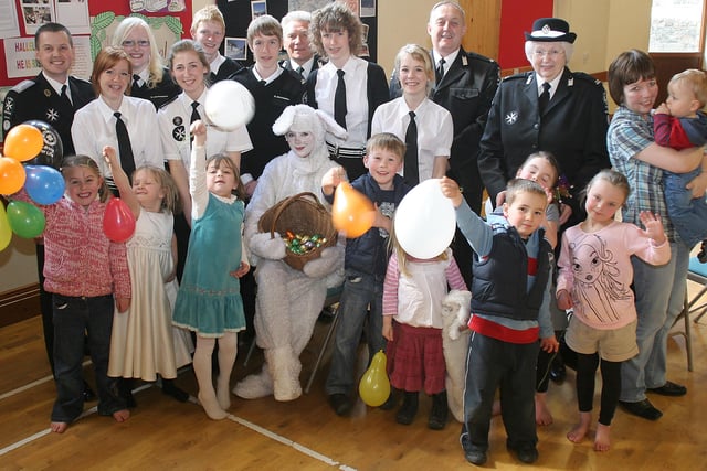 Bakewell St Johns Ambulance at their  Easter Bunnies Picnic in 2008 with the and guests