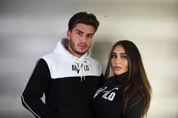 Charles Drury with ex-partner and The Only Way Is Essex star Lauren Goodger.