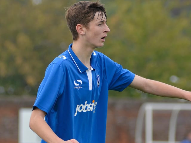 The centre-back was only 15 here when in action for the Academy - he was a giant then!