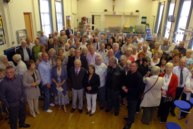 Some of the former staff and pupils at a reunion held at Our Lady Star of the Sea School in Horden, to mark the move to a new school building. Remember this from ten years ago?