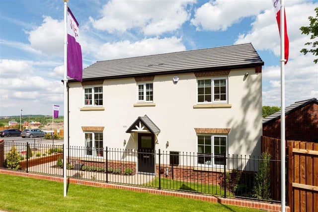 Added on January 3, this four bedroom house is being marketed by Taylor Wimpey, 01246 908047.