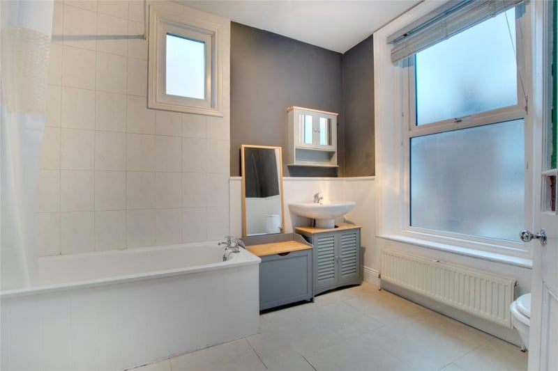 The house features two bathrooms. The first floor bathroom has a vanity unit for an additional stylish touch.

Photo: Rightmove