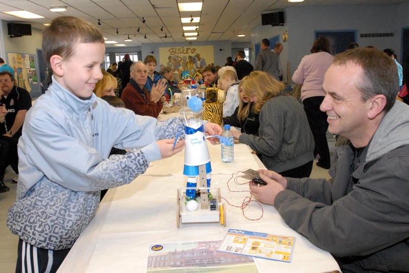 So many families got involved in the Harton robot-making day. Were you among them?