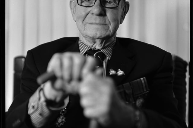 World War 2 veteran Geoff Payne, 96 yrs old from Cumbernauld. Geoff flew as a tail gunner in Bomber Command from 1943.