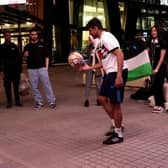 University of Sheffield student Haider Ali Bukhari, 21, completed 20,000 kick-ups, raising more than £3,000 for victims of the Israel-Palestine conflict