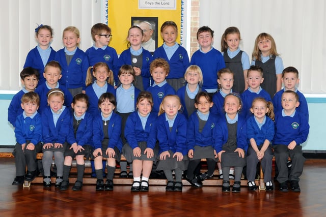 Here is Miss Rundle's reception class from 2014. Have you spotted anyone you know?