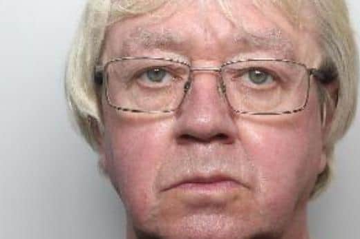 Pictured is Colin Norfolk, aged 67, of Richmond Road, Sheffield, who was sentenced at Sheffield Crown Court to 24 months of custody after he pleaded guilty to four counts of breaching a Sexual Harm Prevention Order and he was given a further eight weeks of custody relating to the activation of a previously imposed suspended prison sentence.