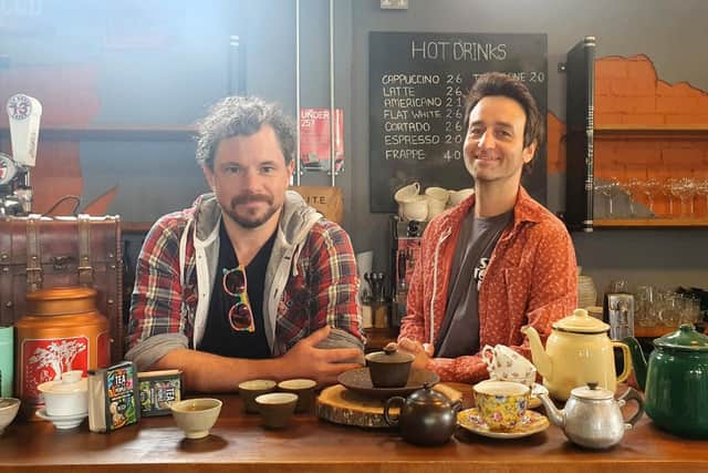 Marc Riley and his business partner Owen Terry of Sheffield's Batch Tea Co