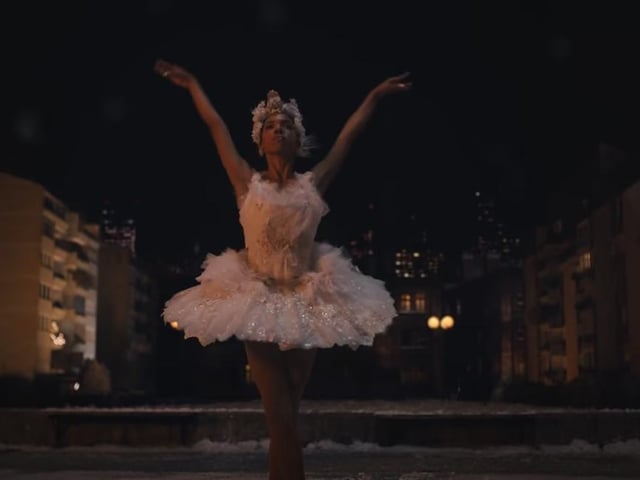 Amazon’s Christmas ad shows a young ballet dancer getting ready to perform in her school play, before the school closes due to coronavirus. The young girl is upset when the show gets cancelled, but her family and local community work together to make it possible for her to perform outside for everyone to enjoy from their windows (Photo: Amazon)