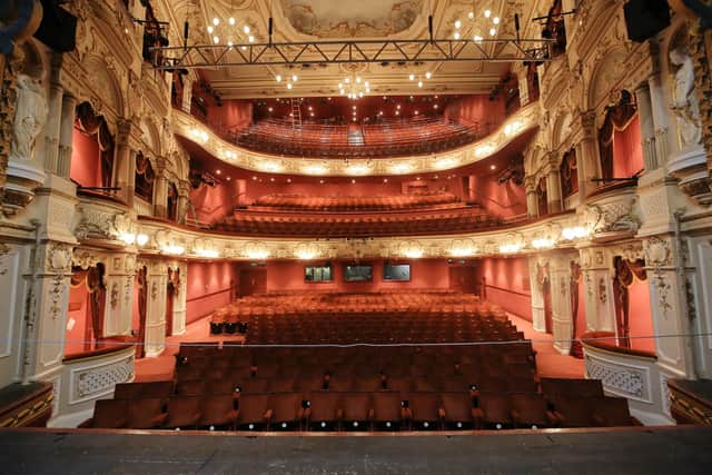 An empty Lyceum Theatre in Sheffield which has been closed for a year due to Covid. Picture: Chris Etchells
