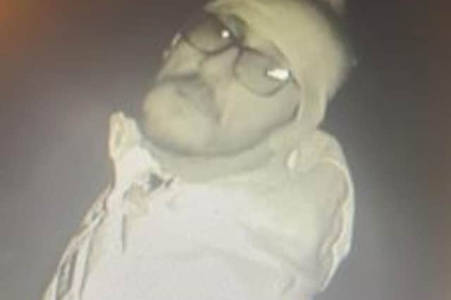 Police have released the CCTV image of a wanted man following a burglary in Rotherham in February.