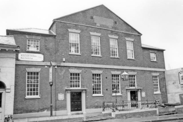 The National School, on Carver Street, Sheffield city centre, refurbished as Dickens Inn, with Le Metro Public House in the cellars, in November 1981