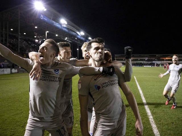 Pompey continued to impress as they won away at Lincoln.
