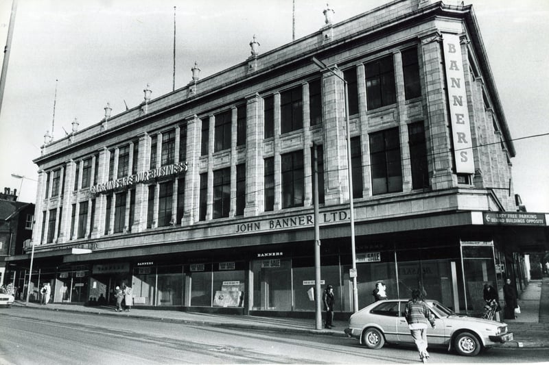 Banners department store in Attercliffe was one of Sheffield's premium shopping destinations. Former customers still fondly remember the wooden escalators, the tube system used to send money around the store and the little coins you could only spend in Banners
