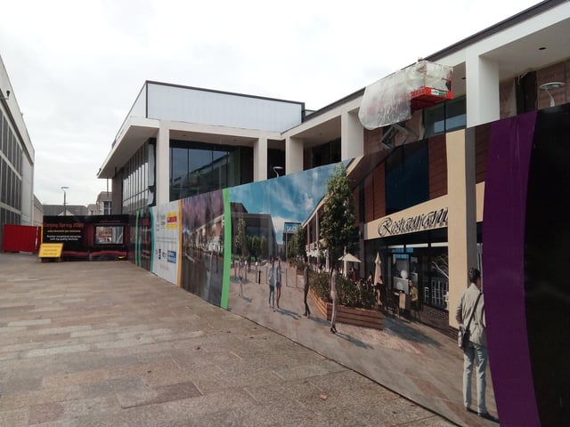 The new cinema under contruction taking shape at Waterdale, Doncaster. See how it compares with the artist's impression on the hoardings