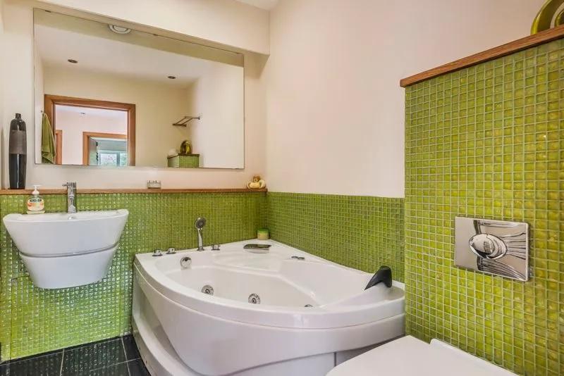 One of the bathrooms inside the property.