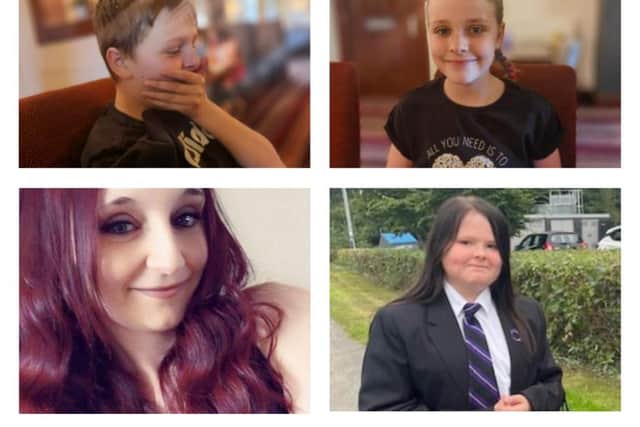 The four people found dead at a house in Killamarsh will be remembered at a special charity event in Sheffield. Pictured top from left are John Paul Bennett, aged 13, and Lacey Bennett, 11, and bottom from left are their mother Terri Harris, 35, and Lacey’s friend Connie Gent, 11