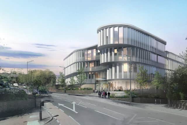 Sheffield University's four-storey new home for its Faculty of Social Sciences is under construction on the edge of Broomhill.