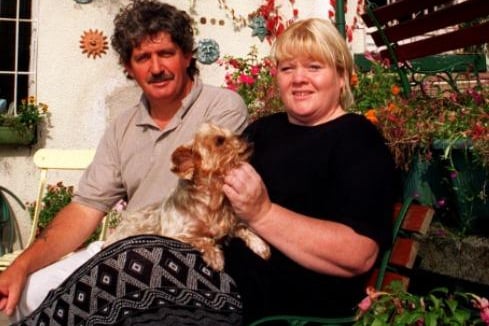 Pictured outside The Rock in Pittsmoor back in 1997 were landlords Donnie McFarlane and Carol Derbyshire