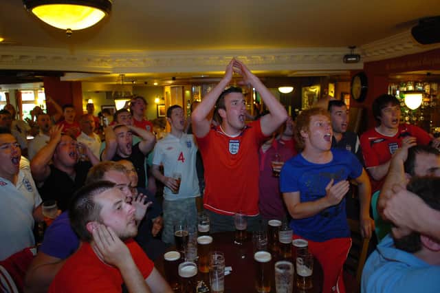 These supporters went through every emotion as they watched the England-Germany game. Remember this?