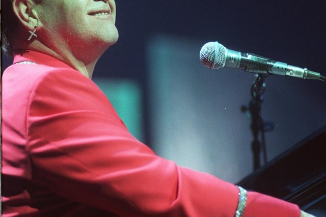 Elton John on stage at Sheffield Arena in 1999 - in recent years the star has been appearing at Chatsworth House