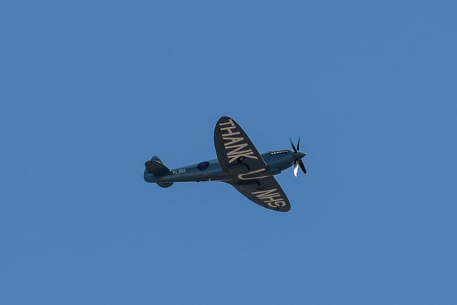 These spectacular pictures of the NHS Spitfire flying over Portsmouth were taken by Paul A Smith