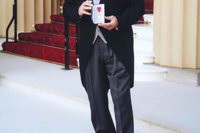 His investiture was at Buckingham Palace on 31st March 2011, where he received the MBE title.