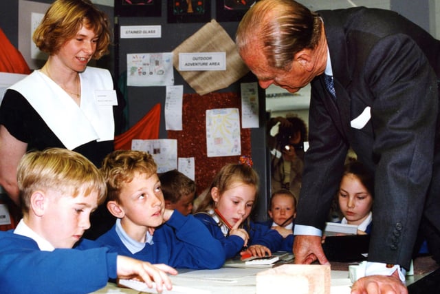 Prince Philip got the chance to chance with Mill Hill pupils in May 1993. Were you there?
